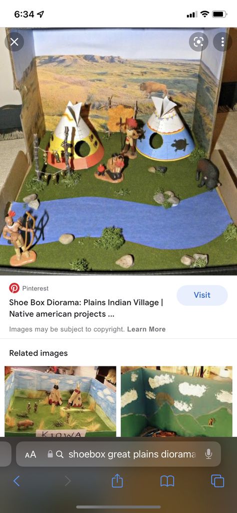 Indian Village Diorama, Native American Tribe Diorama, Comanche Indian Diorama, Diorama Native American, Indian Tribe Diorama, Plank House School Project, Indian Diaroma Ideas, Plains Indians Diorama, Native American Dwelling Project