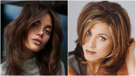 New Rachel Haircut, Rachel Haircut Friends, Rachel Hairstyle, Modern Rachel Haircut, Rachel Friends Hair, The Rachel Haircut, Rachel Haircut, Rachel Hair, 90s Haircuts