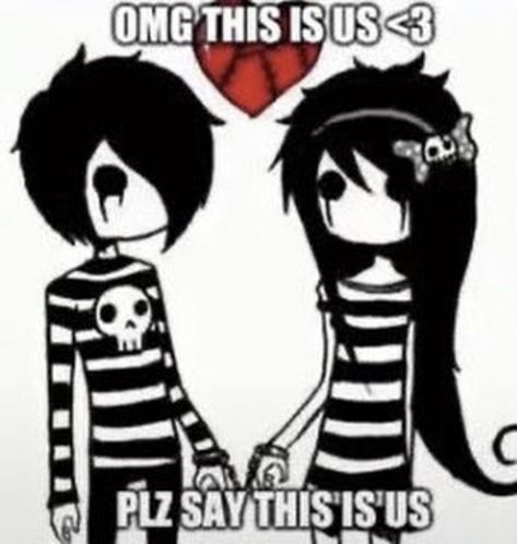 Emo Couples, Goth Stuff, Emo 2000s, Emo Princess, Emo Love, 2000s Emo, Emo Memes, Emo Art, Rawr Xd