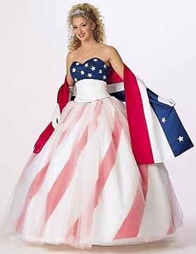 american flag wedding gown Patriotic Wedding Dress, American Flag Dress, Pagent Dresses, Patriotic Wedding, Flag Dress, Patriotic Dresses, July Wedding, 2015 Wedding Dresses, 4th Of July Outfits