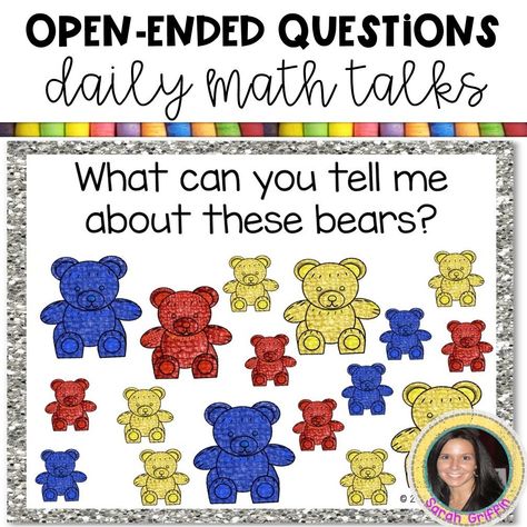 kindergarten math talks build number sense, mental math, student discourse, and computation | daily number talks | #math #mathtalks #kindergarten #numbertalks #sarahgriffin #littlelearningcorner Math Provocations Kindergarten, Kindergarten Math Talks, Math Talks Kindergarten, Number Talks Kindergarten, Kindergarten Number Sense, How To Do Math, Math Talks, Math Student, Number Sense Kindergarten