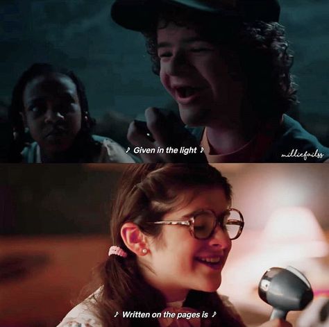 Dustin Henderson Season One, Dustin And Suzie, Susie And Dustin Stranger Things, Dustin And Suzie Singing, Stranger Things Never Ending Story, Stranger Things Saddest Scene, Stranger Things Pins, Stranger Things Dustin, Stranger Things Steve And Dustin Memes