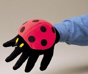 Ladybug Hand Puppet James And Giant Peach, Puppet Theaters, Glove Puppets, Puppets For Kids, Puppet Patterns, Itsy Bitsy Spider, Sock Puppets, Sock Toys, A Ladybug