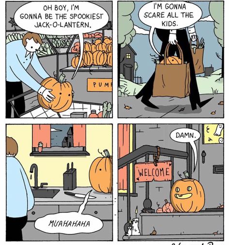 Witch Humor, Halloween Comics, Cartoon Pumpkin, Funny Witch, Dark Comics, Funny As Hell, Holiday Sweatshirt, Cute Comics, Jack O