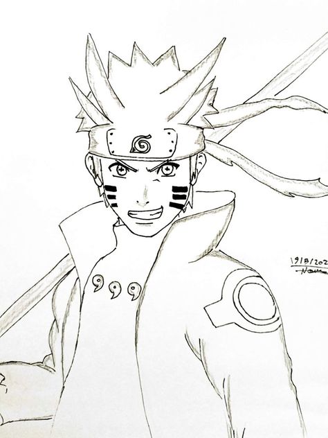 Drawing Naruto Six Path Naruto Uzumaki Drawing Easy, Naruto Six Paths Sage Mode Sketch, Narotu Drawing Easy, Naruto Pictures To Draw, Naruto Six Paths Sage Mode Drawing, Naruto 6 Paths Mode Drawing, Narotu Drawing, Cute Naruto Drawings, Naroto Ozomaki Drawing