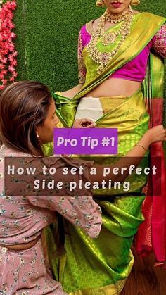 𝑴𝒂𝒏𝒋𝒖 𝑩𝒉𝒂𝒓𝒂𝒕𝒉𝒊 𝑰𝒏𝒃𝒂𝑲𝒖𝒎𝒂𝒓 on Instagram: "PRO TIP # 1 Hi everyone, I have planned to share few of my pro tips and tricks to my followers everyday, As a part of this I am sharing my first step regarding saree draping. Many of us used to struggle to get the side pleating perfectly. Do watch this and follow our page @ibmakeoverstudio For more unique tips and tricks #sareedraping #sareefashion #sareefolding #sareedrapingtutorial #chennaimua #muatamilnadu #makeupacademy #makeupcou Wear Saree Step By Step, How To Wear Perfect Saree, Saree Pleats Styles, How To Make Saree Pleats, Latest Saree Designs Unique, Saree Pleats Techniques, Trendy Blouses Designs, How To Drape A Saree, Saree Wearing Tips