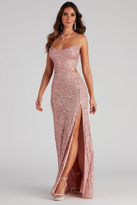 Sequin Dresses | Mini, Midi & Long Sequin Dresses | Windsor Formal Sequin Dress, Windsor Prom Dress, Glam Heels, Windsor Dresses Prom, Off Shoulder Evening Gown, Special Occasion Gowns, Prom Shopping, Country Fashion, Formal Dresses Gowns