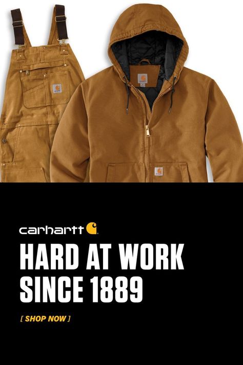 Construction Gear, Carhartt Bibs, Heritage Clothing, Canvas Work Pants, Mortgage Marketing, Diy Screen, Cool Gadgets For Men, Long Board, Sherpa Lined Jacket