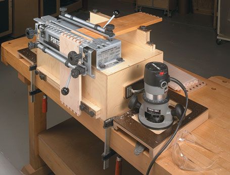 Portable Dovetail Jig Workcenter | Woodsmith Plans Redoing Kitchen, Woodsmith Plans, Diy Projects Plans, Mailbox Posts, Router Jig, Router Tables, Dovetail Jig, Woodworking Store, Dove Tail