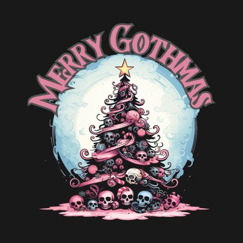 Gothmas Aesthetic, Spooky Christmas Art, Navidad Dark, Merry Gothmas, Haunted Christmas, Christmas Goth, Merry Creepmas, Goth Christmas, Scary Christmas