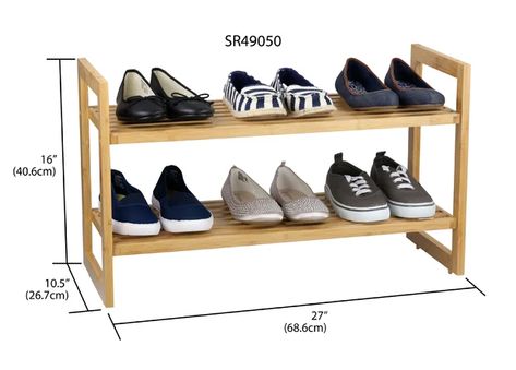 Rebrilliant Rebrilliant Bamboo Shoe Rack - Wayfair Canada Cleaning Closet Organization, Wood Shoe Rack, Bamboo Shoe Rack, Bamboo Shelf, Wood Shoe, Shoe Holders, Affordable Shoes, Shoe Shelf, Home Basics