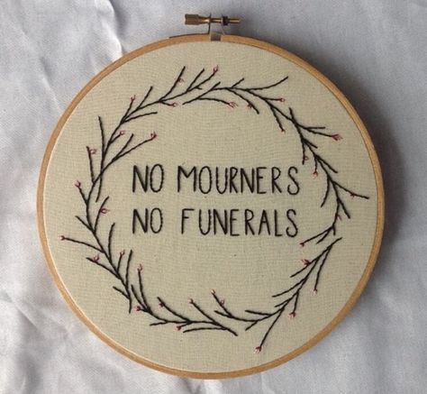 The Raven Boys, No Mourners No Funerals, Faith Crafts, 16 Tattoo, Xstitch Patterns, Cross Stitch Funny, Crochet Cross, Six Of Crows, The Raven