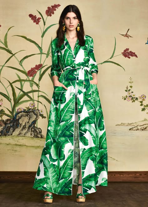 Palm Print Wallpaper, Wedding Pakistani, Banana Leaf Print, Tropical Fashion, Print Dresses, Palm Print, Dolce & Gabbana, Tropical Print, Guest Dresses