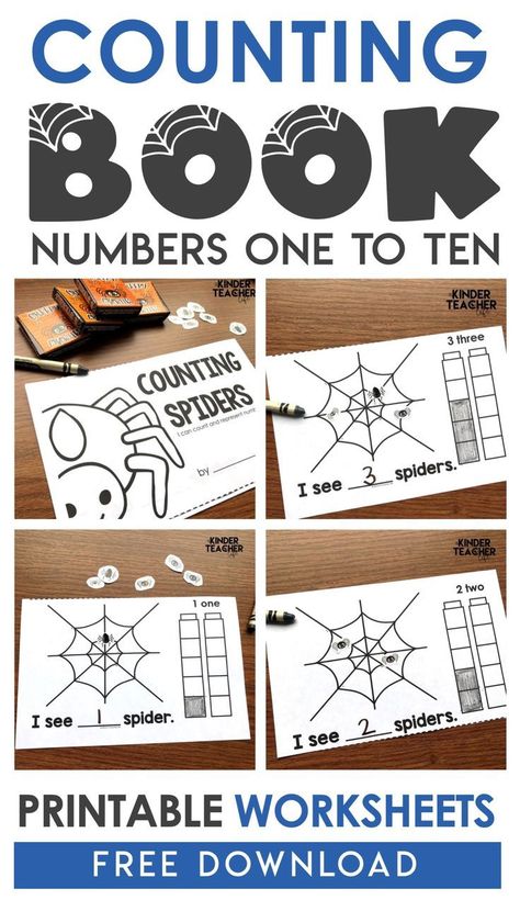 Preschool Math Centers, Centers Kindergarten, Decomposing Numbers, Halloween Kindergarten, Math Centers Kindergarten, Fall Kindergarten, Halloween Classroom, Math Center Activities, Halloween Preschool