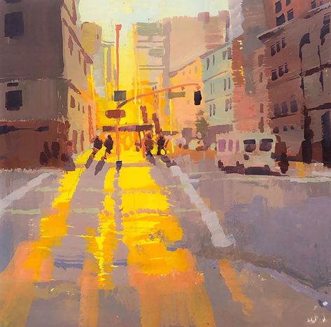 Environment Painting, Moody Art, Gouache Art, Painting Media, Painting Painting, Sunset Painting, Plein Air Paintings, Art Prints For Home, Environment Concept Art