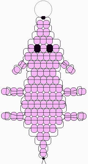 BEAD MAGAZINE PATTERNS #BeadingPatterns #SeedBeadPattern #SeedBeadPatternsAnimals #SeedBeadPatternsFlower Bead Pig Pattern, Pig Pony Bead Pattern, Pig Bead Patterns, Beaded Pig Pattern, Pony Bead Animals, Pig Gif, Pony Bead Projects, Pony Bead Crafts, Seed Bead Crafts