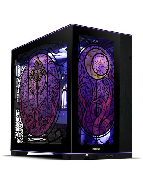 Limited edition Nyarthlotep PC case from Ironside Diy Pc Case, Diy Pc, Eldritch Horror, Elegant Beauty, Cases Diy, Gaming Room Setup, Pc Case, Pc Setup, Desktop Decor