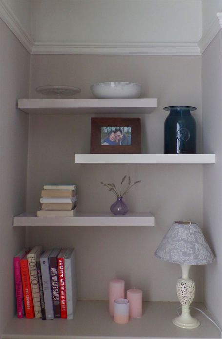 A how (not) to guide to DIY alcove shelves Small Alcove Ideas, Alcove Decorating Ideas, Alcove Ideas Living Room, Alcove Shelves, Alcove Shelving, Floating Shelves Bedroom, Decor Fireplace, Bathroom Organization Diy, Living Room Decor Fireplace