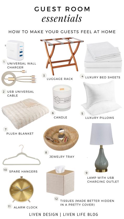 Guest Bathroom Essentials, Amazon Bedroom, Easy Bed, Guest Room Essentials, Cozy Guest Rooms, Lidded Basket, Luxury Bed Sheets, Guest Bedroom Decor, Luxury Pillows