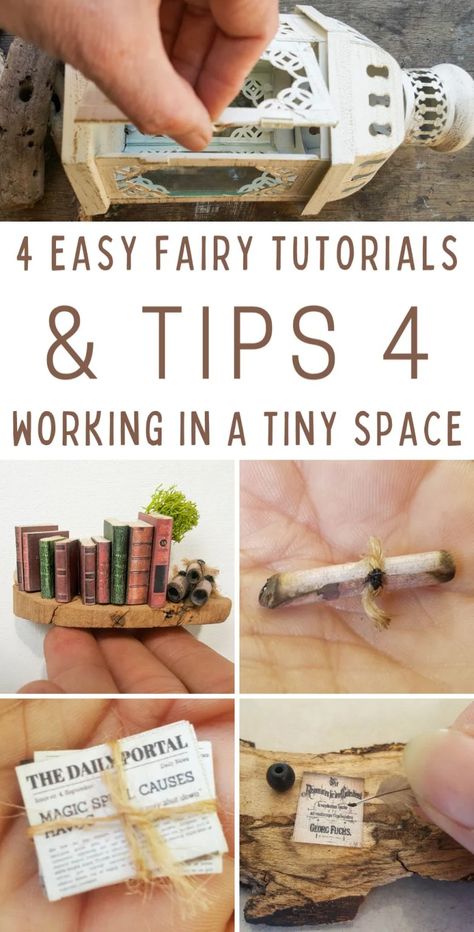 Miniature Projects Diy, How To Make Tiny Things, How To Make Dollhouse Miniatures, Miniatures For Beginners, Cricut Miniature Projects, Diy Miniatures Tutorials How To Make, How To Make Miniature Things Diy, Miniature Diy Tutorials, Making Miniatures Diy