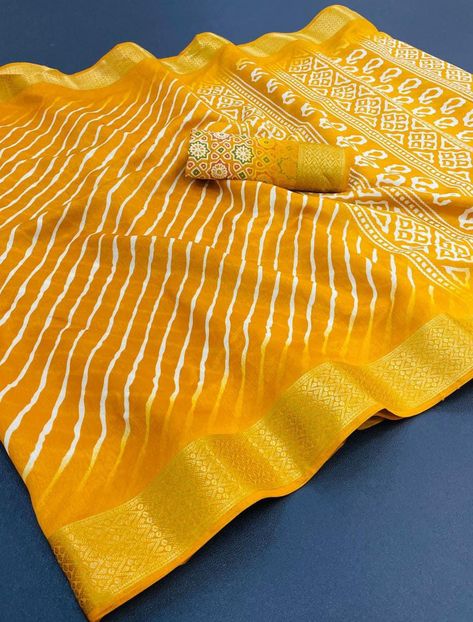 *LERIYA PATOLA* SAREE - SOFT COTTON ( *5es JEKAD BORDER* ) BLOUSE - SOFT COTTON ( running contrast blouse ) S⁶⁰ PRICE - *₹ 850+$/-** *TOTAL COLOR 8* READY TO SHIP Leriya Saree, Patola Saree, Contrast Blouse, Saree Wedding, Saree, Running, Color