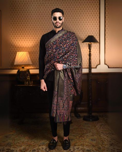 Pashtush | Gifts Fit For a King | Celebrate Joy of Gifting #pashmina #shawls #pashminashawls #pashtushindia #joyofgifting #diwali #diwaligifts #launch #festive #celebrations #luxury #luxe Kalamkari Shawls, Stoles And Scarves, Kashmiri Embroidery, Mens Sherwani, 1 November, Dress Suits For Men, Golden Temple, Women Shawl, Pashmina Shawl