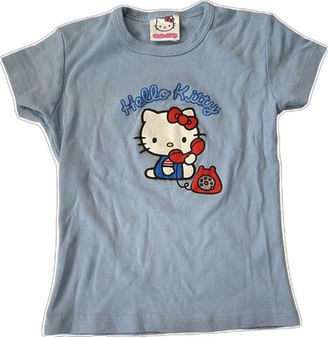 Blue Vibe, 2000s Japanese Fashion, Silly Clothes, Y2k Hello Kitty, 2000s Clothing, Hello Kitty Baby, Kitty Baby, Really Cute Outfits, Cute Fits