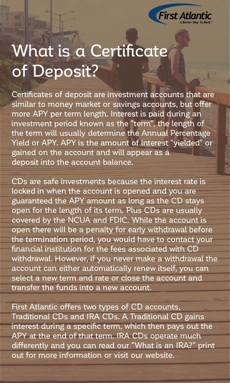 What is a certificate of deposit? Ever wanted to know what a CD actually does? Find out here. Saving Money Chart, Money Chart, Certificate Of Deposit, Investment Accounts, Money Market, Financial Life Hacks, Financial Stability, Budgeting Finances, Savings Account