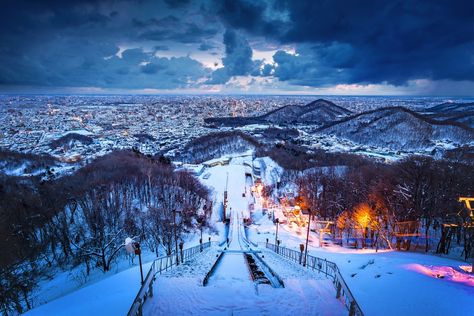 Why You Should Go to Hokkaido in Winter—Even if You’re Not a Skier Hokkaido Japan Winter, Snow In Japan, Hokkaido Winter, Ski Jump, Winter In Japan, Japanese Hot Springs, Le Vatican, Japan Winter, Spring In Japan