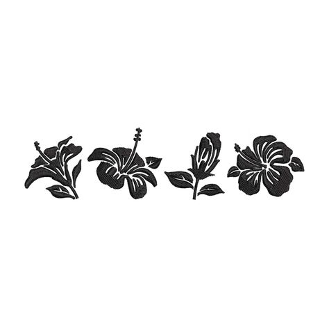 Hibiscus Embroidery, Floral Embroidery Designs, Embroidery Design Flower, Hawaii Pattern, Plant Embroidery, Flower Hawaii, Flower Graphic Design, Embroidery Design Download, Baby Lock