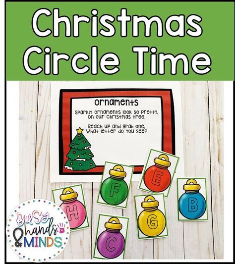 Circle Time For Preschool, Christmas Circle Time, Preschool Circle Time Activities, Christmas Learning Activities, Questions Of The Day, Christmas Learning, Preschool Christmas Activities, Christmas Circle, Circle Time Activities