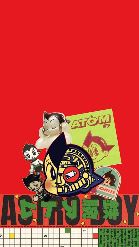 Astro Boy Aesthetic, Astroboy Wallpaper, Astro Boy Wallpaper, Collage For Wallpaper, Boy Wallpaper Iphone, Japan Y2k, Boy Wallpaper, Cyberpunk Aesthetic, Boy Aesthetic