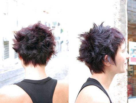 haircut spiky | Flickr - Photo Sharing! Short Goth Haircuts Men, Spikey Pixie Cuts, Short Liberty Spikes, Liberty Spikes Short Hair, Spiky Short Hair, Short Spikey Hair, Spiky Pixie Haircut Spikes, Spiky Pixie Haircut, Short Spiky Hair