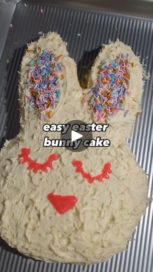 15K views · 1.2K reactions | 🐰 EASY Easter Bunny Cake 🐰  no need for a bunny shaped pan or any special tools!
Comment BUNNY CAKE and I’ll send the recipe to your DMs☺️✨
This is the perfect festive recipe to add to your Easter menu and kids will LOVE the cake pops you make with the scraps 🥚 | Madeline Tague | mad_about_food · Original audio Brocoli And Cauliflower Salad, Easter Bunny Cake, Easter Menu, Cauliflower Salad, Bunny Cake, A Bunny, Easy Easter, Food Festival, Cake Pops