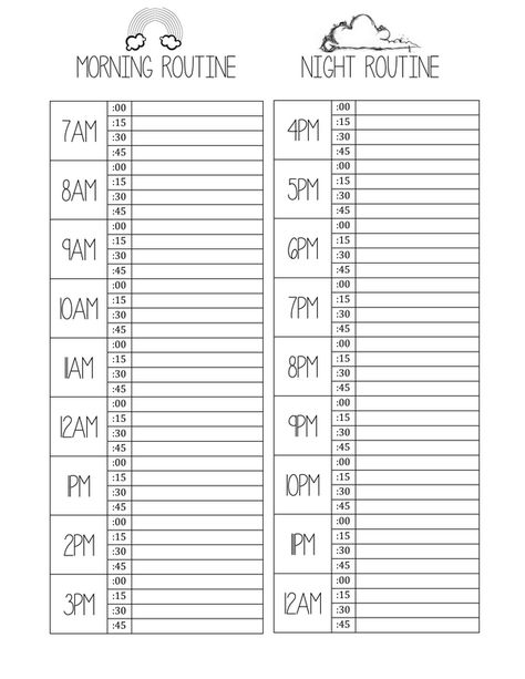 A simple yet effective way to create a daily routine that will help you achieve your goals. This template includes space to track your habits, goals, and progress.

Image: A photo of the , with the text "Routine Template" at the Routine Template, Free Planner Templates, Study Planner Printable, A Daily Routine, Home Management Binder, Homeschool Learning, Organization Printables, Planner Printables Free, Notes Template