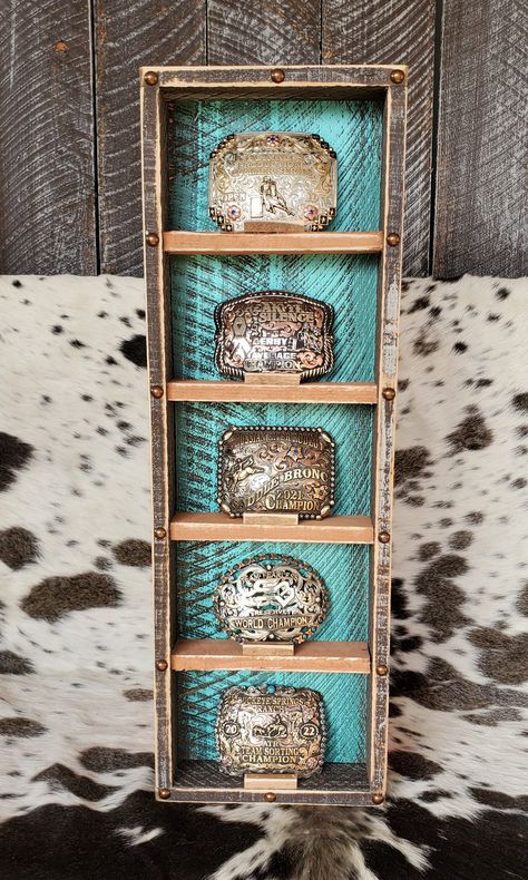 Buckle Wall Display, Buckle Shelf Display, Buckle Case Display, Belt Buckle Shelf, Buckle Display Case, Western Lodge, Belt Buckle Display, Buckle Display, Saddle Racks