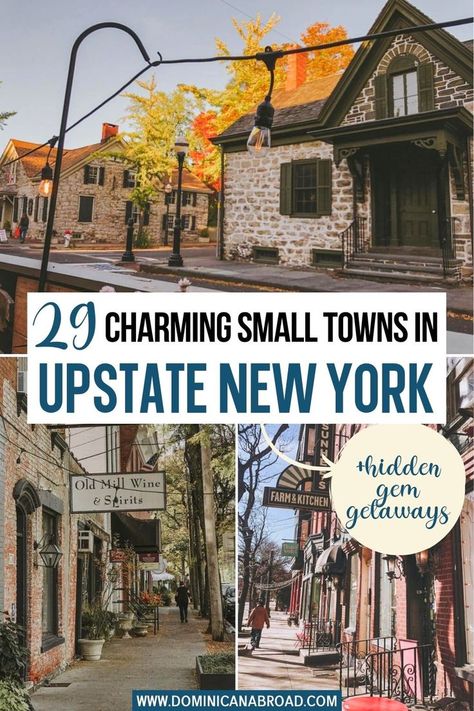 29 Charming Small Towns in Upstate New York State + Hidden Gem Getaways Best Places To Live In New York, New York Adventures, Hiking Upstate New York, Vacation In New York, New York Fall Vacation, Upstate New York Fashion, Places To Visit In New York State, Upstate New York Road Trip, Upstate New York Waterfalls