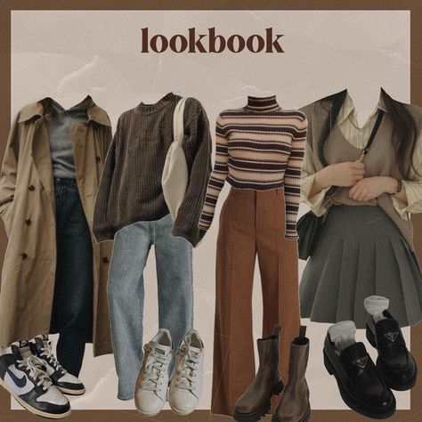 autumn clothes / casual fashion inspiration Autumn Retro Outfits, Villain Clothes Aesthetic, Dark And Light Academia Aesthetic Outfit, Autumn Aesthetic Clothes Vintage, How To Find Your Style Fashion, Darkest Academia Outfit, Casual Dark Academia Outfits, Casual Academia, Academia Aesthetic Outfit