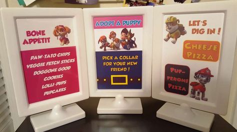 Paw Patrol party signs                                                       … Paw Patrol Signs For Party, Paw Patrol Party Signs, Paw Patrol Birthday Party Ideas, Birthday Paw Patrol, Paw Patrol Birthday Party, Patrol Party, Chase Paw Patrol, Paw Patrol Party, Paw Patrol Birthday