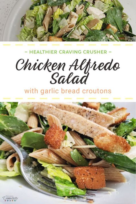 Alfredo Salad, Pasta Craving, Chicken Fettuccine Alfredo, Chicken Fettuccine, Super Salads, Amazing Chicken, Pre Cooked Chicken, Mom Group, Chicken Breast Seasoning