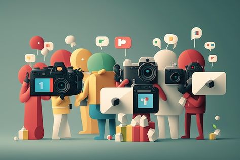 Social media day media content online ch... | Premium Photo #Freepik #photo #multichannel #online-media #digital-media #network-marketing Digital Marketing Pictures, Social Media Day, Digital Media Design, Rooftop Design, Paid Media, Media Day, Digital Literacy, Media Literacy, Iconic Photos