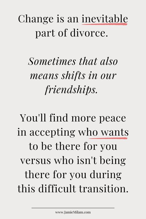 Divorce brings a lot of changes, and friends are one of them. In this blog post I'll outline what to expect with your social circle post-divorce and offer seven steps to help you move forward as peacefully as possible.

Save this Pin & Follow for More Tips Christmas After Divorce Quotes, Love After Divorce Quotes, After Divorce Quotes, Encouragement Quotes For Women, Love After Divorce, Divorce Support, Post Divorce, Quotes For Women, Social Circle