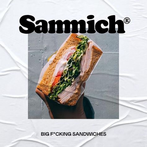 Logo Designer | Crenerit 🇳🇬 on Instagram: “Amazing logo design for Sammich by @brik.work do you like this Yes or No? Let me know what you think by leaving a comment below 👇 . . . .…” Deli Sandwiches, Food Branding, Bold Typography, Yes Or No, Logo Designer, Bar Design, Branding Design Logo, Visual Identity, What You Think