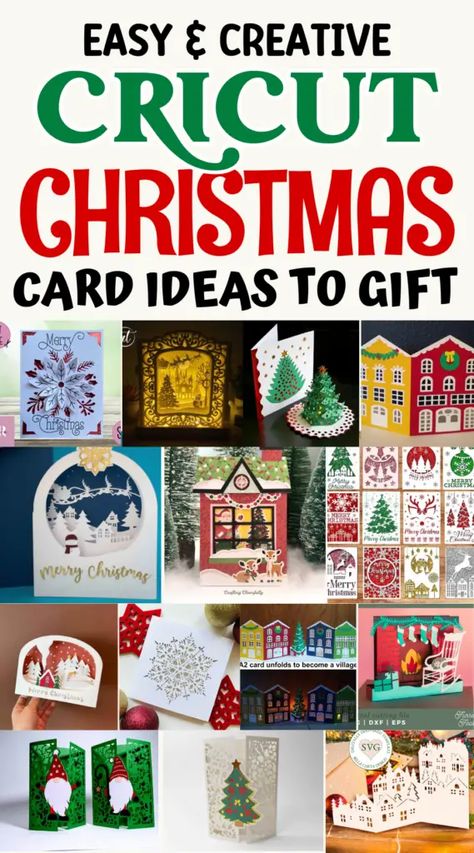 Cricut Pen Christmas Cards, How To Make A Card With Cricut, Cricket Christmas Cards, Circuit Cards Diy, Cricket Cards Ideas, Cricut Christmas Card Ideas, Cricut Projects Cards, Free Christmas Card Svg Files For Cricut, Christmas Cards Handmade Cricut