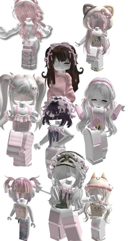 pink avatars Pink And Green Roblox Avatar, Roblox Pink Avatar, Pink Grunge Roblox Avatar, Halloween Avatar Roblox Girl, Pink Avatar Roblox Girl, Foods To Eat, Avatar, Pink