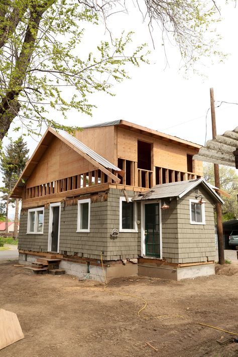 Add Second Story To House, Adding Second Story, Bungalow Addition, Ranch Addition, Second Floor Addition, The Grit And Polish, Grit And Polish, Second Story Addition, Ranch House Exterior