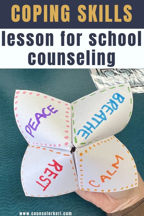 Coping Skills Arts And Crafts, Classroom Guidance Lessons Elementary, Coping Skill Activity For Groups, School Counseling Elementary, Elementary School Counseling Activities, Individual Counseling Elementary, Sel Activities For Elementary School, Teaching Coping Skills, Elementary School Counseling Office