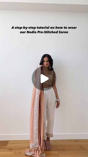 MOR Collections on Instagram: "A step-by-step tutorial on how to drape our Viral Nadia Pre-Stitched Saree" Traditional Semi-stitched Pre-draped Saree, Transitional Semi-stitched Pre-draped Saree With Dupatta, Pre-draped Fitted Saree With Dupatta, Pre-draped Saree With Pallu In Traditional Drape, Semi-stitched, Bollywood Style Semi-stitched Pre-draped Saree, Pre Stitched Saree, Pre Draped Saree, Stitched Saree, October 2