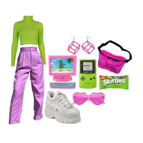 Patrick Star Inspired Outfits, Spongebob Inspired Outfits, Spongebob Rave, Spongebob Outfit, 25th Bday, Spongebob Party, 80s Costume, Spongebob Birthday, Spongebob Patrick