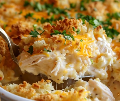 Ultimate Million Dollar Chicken Casserole – Chloe foods Holy Moly Chicken Casserole, Ritz Recipes, Million Dollar Chicken Casserole, Comforting Casseroles, Ritz Bits, Million Dollar Chicken, Easy Casserole Dishes, Baked Food, Chicken Receipes